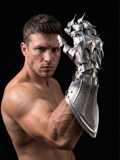 [Dragon Knight] Medieval Knight Hand Model Prop, Customizable Size, Armor, Vintage, Medieval, Gift, Hand of Ares